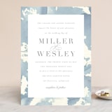 "Reverie" - Wedding Invitations in Periwinkle by Sara Hicks Malone - Front