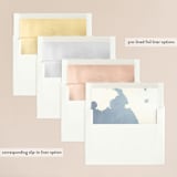 "Reverie" - Wedding Invitations in Periwinkle by Sara Hicks Malone - Envelope Liner Options