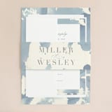 "Reverie" - Wedding Invitations in Periwinkle by Sara Hicks Malone - Assembled