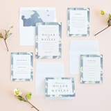 "Reverie" - Wedding Invitations in Periwinkle by Sara Hicks Malone - Invitation Suite