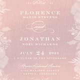 "Summer Bliss" - Wedding Invitations in Blush by Grace Kreinbrink - Close-Up