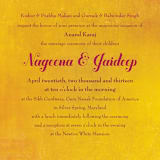 "Anand Karaj" - Wedding Invitations in Coral by Ann Gardner - Close-Up