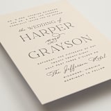 "Tendu" - Wedding Invitations in Creme by Carly Reed Walker - Detail