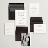 "Tendu" - Wedding Invitations in Cloud by Carly Reed Walker - Invitation Suite