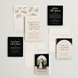 "Little party big love" - Wedding Invitations in Noir by Jessica Corliss - Invitation Suite