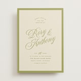 "rory" - Wedding Invitations in Olive by Ellen Schlegelmilch - Front