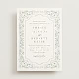 "Delicate Vines" - Wedding Invitations in Periwinkle by Kristen Smith - Front