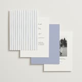 "Delicate Vines" - Wedding Invitations in Periwinkle by Kristen Smith - Back of Card Options