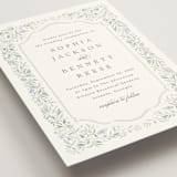 "Delicate Vines" - Wedding Invitations in Periwinkle by Kristen Smith - Detail