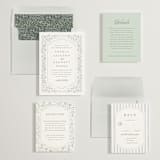 "Delicate Vines" - Wedding Invitations in Periwinkle by Kristen Smith - Invitation Suite
