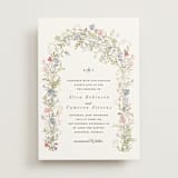 "flowering arch" - Wedding Invitations in Sage by Lori Wemple - Front