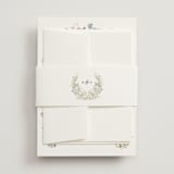 "flowering arch" - Wedding Invitations in Sage by Lori Wemple - Assembled with Belly Band