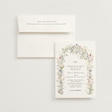 "flowering arch" - Wedding Invitations in Sage by Lori Wemple - Invitation with Envelope