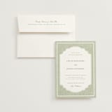 "Summer Linen" - Wedding Invitations in Garden by Kelly Schmidt - Invitation with Envelope
