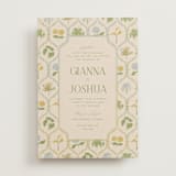 "The Gallery" - Wedding Invitations in Summer Citrus by Vera Lim - Front