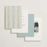 "Amalfi Coast Wedding" - Wedding Invitations in Aqua by Chris Griffith - Back of Card Options
