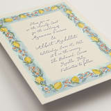 "Amalfi Coast Wedding" - Wedding Invitations in Aqua by Chris Griffith - Detail
