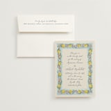 "Amalfi Coast Wedding" - Wedding Invitations in Aqua by Chris Griffith - Invitation with Envelope