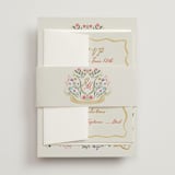 "Chantilly" - Wedding Invitations in Sunset by Maja Cunningham - Assembled with Belly Band
