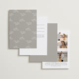 "Initial" - Wedding Invitations in Pearl by Jennifer Postorino - Back of Card Options
