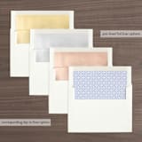 "apogean tide" - Wedding Invitations in Lagoon by Jennifer Wick - Envelope Liner Options