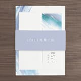 "apogean tide" - Wedding Invitations in Lagoon by Jennifer Wick - Assembled