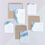 "apogean tide" - Wedding Invitations in Lagoon by Jennifer Wick - Invitation Suite