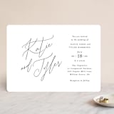 "Tallulah" - Wedding Invitations in Linen by Jennifer Wick - Front