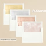 "Modern Rings" - Wedding Invitations in Blush by Hooray Creative - Envelope Liner Options