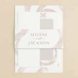 "Modern Rings" - Wedding Invitations in Blush by Hooray Creative - Assembled