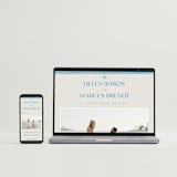 "Mediterraneo" - Wedding Invitations in Ocean by Pati Cascino - FREE Wedding Website