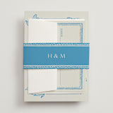 "Mediterraneo" - Wedding Invitations in Ocean by Pati Cascino - Assembled with Belly Band