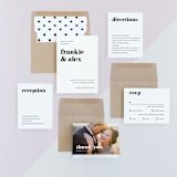 "Letters" - Wedding Invitations in Silk by JoAnn Jinks - Invitation Suite