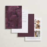 "iliya" - Wedding Invitations in Bordeaux by Itsy Belle Studio - Back of Card