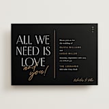 "love love love" - Wedding Invitations in Onyx by Robert and Stella - Front