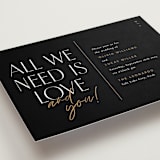 "love love love" - Wedding Invitations in Onyx by Robert and Stella - Detail