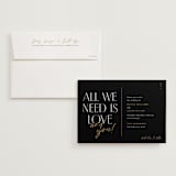 "love love love" - Wedding Invitations in Onyx by Robert and Stella - Invitation with Envelope