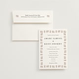 "Amari" - Wedding Invitations in Ivory by Oma N. Ramkhelawan - Invitation with Envelope