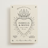 "Milagro" - Wedding Invitations in Ivory by Ani Somi - Front