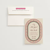 "Mughal Gardens" - Wedding Invitations in Ivory by Sherley Ferreira - Invitation with Envelope