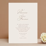 "Delicate Names" - Wedding Invitations in Buttercream by Jessica Williams - Front