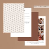 "Delicate Names" - Wedding Invitations in Buttercream by Jessica Williams - Back of Card