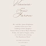 "Delicate Names" - Wedding Invitations in Buttercream by Jessica Williams - Close-Up