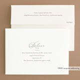 "Delicate Names" - Wedding Invitations in Buttercream by Jessica Williams - FREE Recipient Addressing