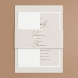 "Delicate Names" - Wedding Invitations in Buttercream by Jessica Williams - Assembled