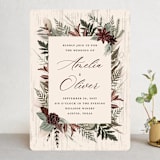"Woodland Garden" - Wedding Invitations in Mahogany by Susan Moyal - Front