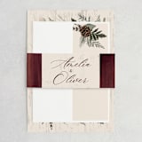 "Woodland Garden" - Wedding Invitations in Mahogany by Susan Moyal - Assembled
