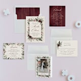 "Woodland Garden" - Wedding Invitations in Mahogany by Susan Moyal - Invitation Suite