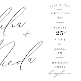 "Us" - Wedding Invitations in Tuxedo by Leah Bisch - Close-Up
