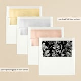 "Us" - Wedding Invitations in Tuxedo by Leah Bisch - Envelope Liner Options